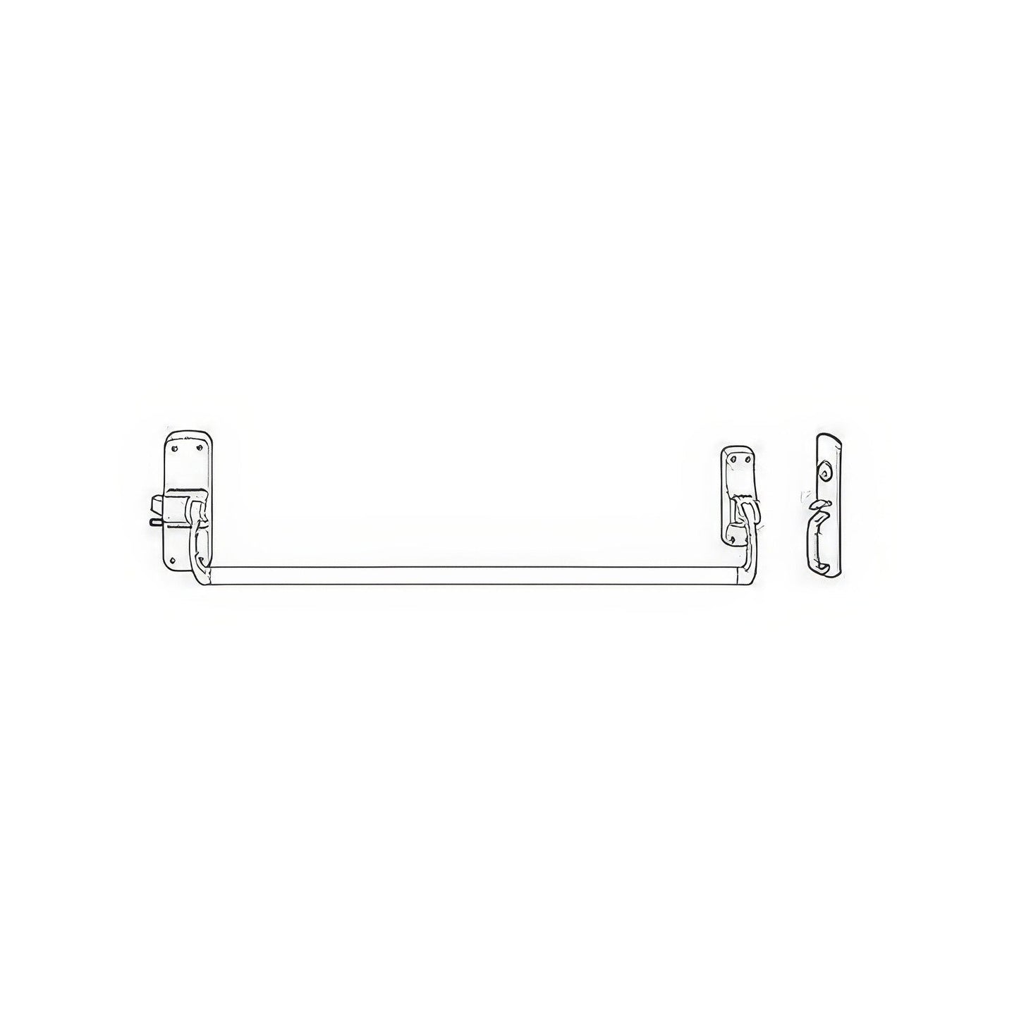 Von Duprin 88TPF-RH Fire Rated Rim Exit Device with Right Handed Thumbpiece Trim