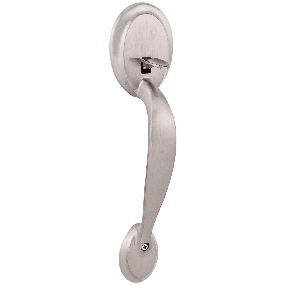 Kwikset 898DA-15 Dakota Handle Only; No Deadbolt with RCAL Latch and RCS Strike Satin Nickel Finish.