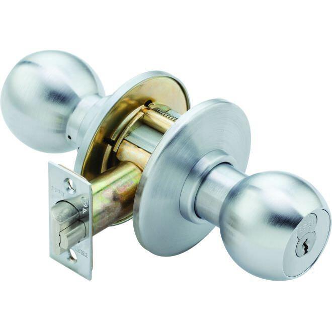 Best Access 8K37D4AS3626 8K Series 2-3/4" Backset 7 Pin Storeroom 4 Knob and A Rose ANSI Strike Less Core.