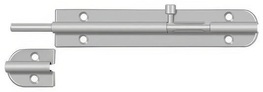 Deltana 8BB32D 8" Soild Brass Barrel Bolt in Stainless Steel