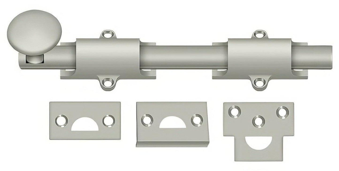 Deltana 8SB 8" Solid Brass Surface Bolt