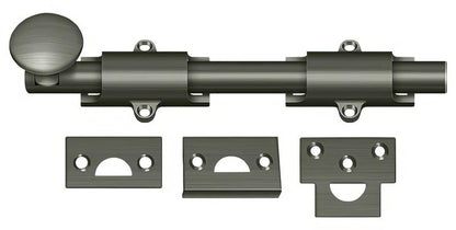 Deltana 8SB 8" Solid Brass Surface Bolt