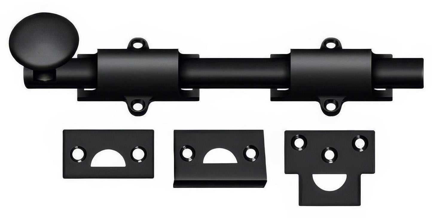 Deltana 8SB 8" Solid Brass Surface Bolt