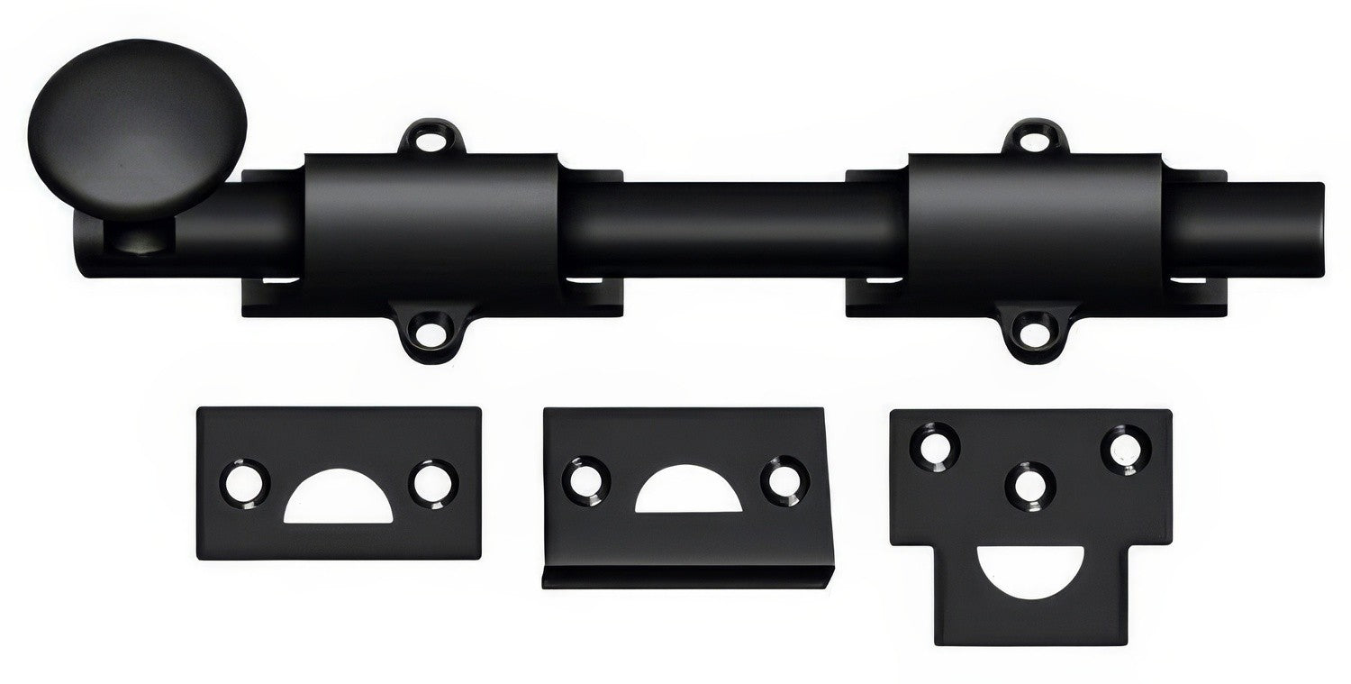 Deltana 8SB 8" Solid Brass Surface Bolt