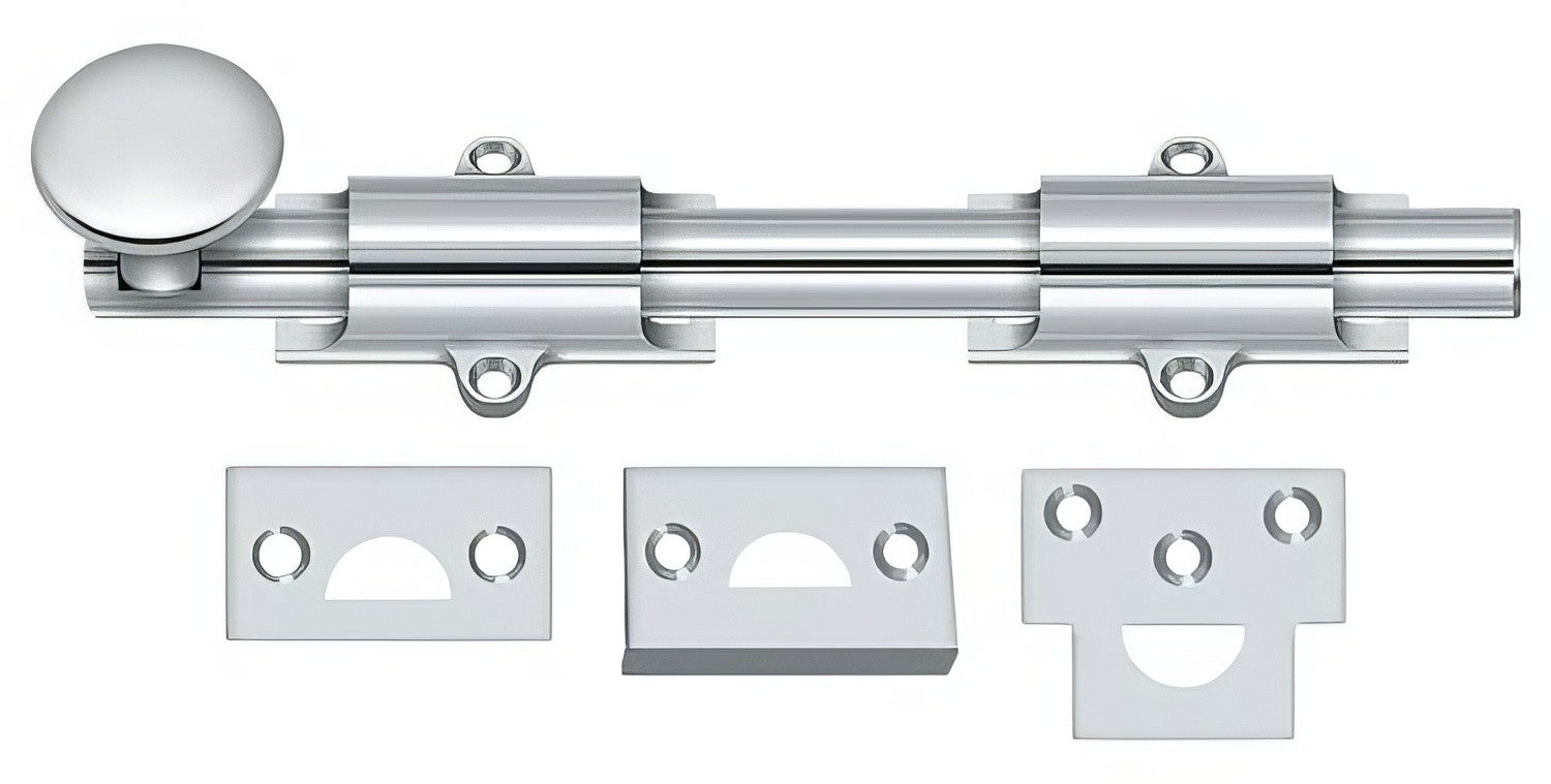 Deltana 8SB 8" Solid Brass Surface Bolt