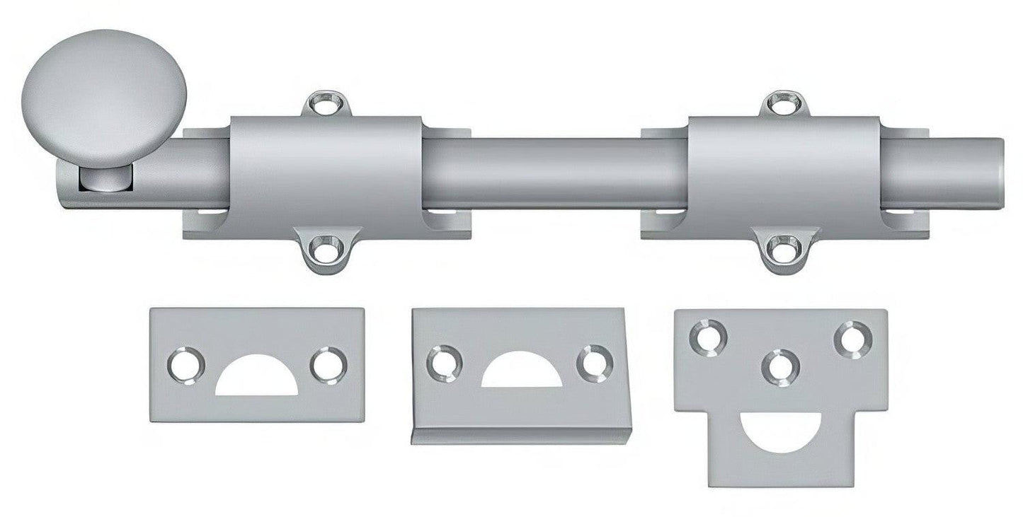 Deltana 8SB 8" Solid Brass Surface Bolt