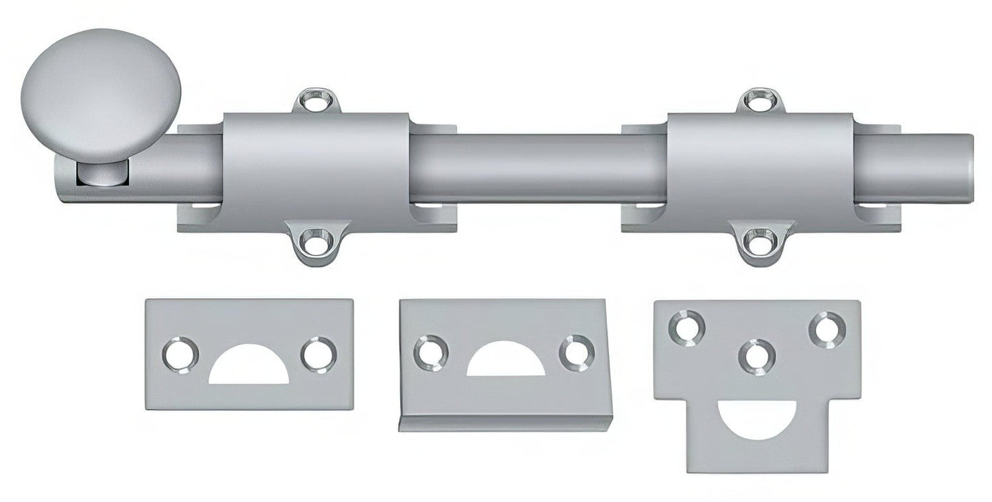 Deltana 8SB 8" Solid Brass Surface Bolt