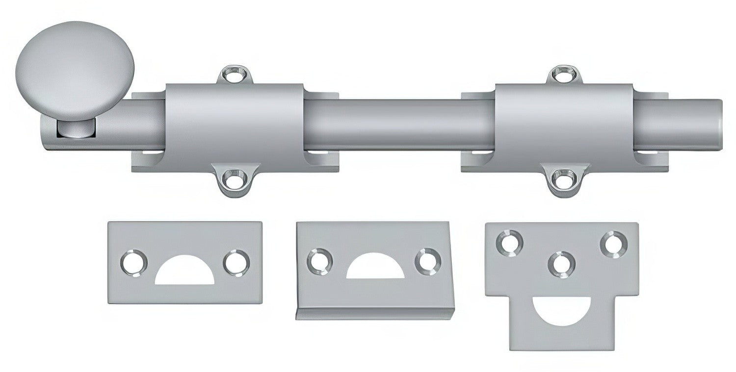 Deltana 8SB 8" Solid Brass Surface Bolt