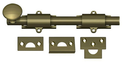 Deltana 8SB 8" Solid Brass Surface Bolt