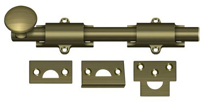Deltana 8SB 8" Solid Brass Surface Bolt