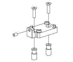 Von Duprin 900402 Bottom Screw Package for Mullion Installation