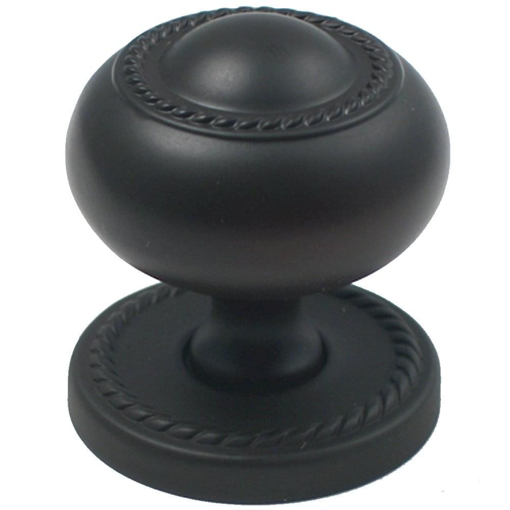 Rusticware 905ORB 1-1/4" Rope Cabinet Knob with Backplate Oil Rubbed Bronze Finish.