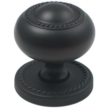 Rusticware 905ORB 1-1/4" Rope Cabinet Knob with Backplate Oil Rubbed Bronze Finish.