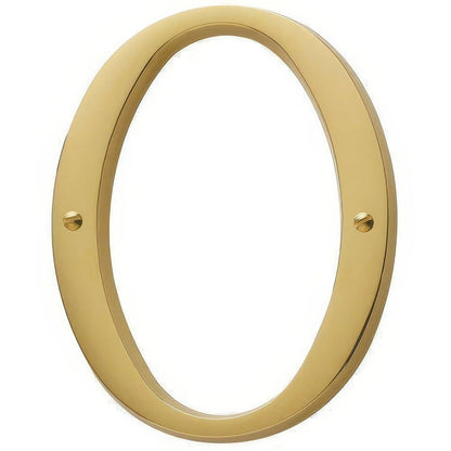 Baldwin 90670 Solid Brass House Number Zero