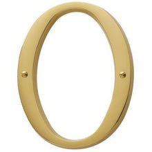 Baldwin 90670 Solid Brass House Number Zero