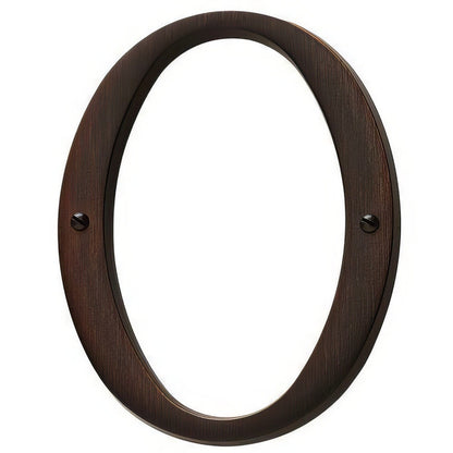 Baldwin 90670 Solid Brass House Number Zero