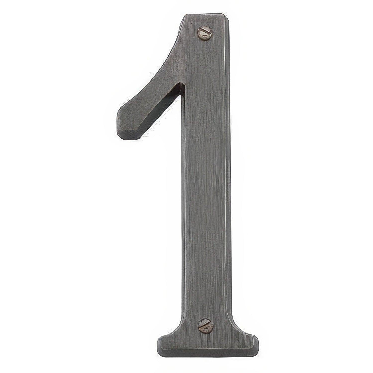 Baldwin 90671 Solid Brass House Number One