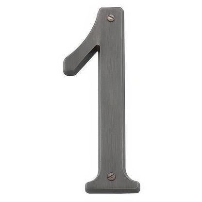 Baldwin 90671 Solid Brass House Number One