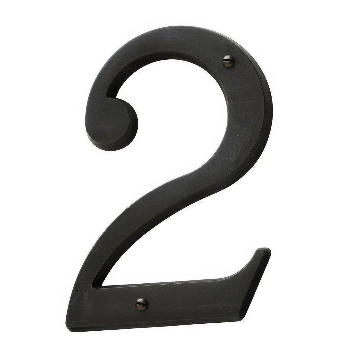 Baldwin 90672 Solid Brass House Number Two