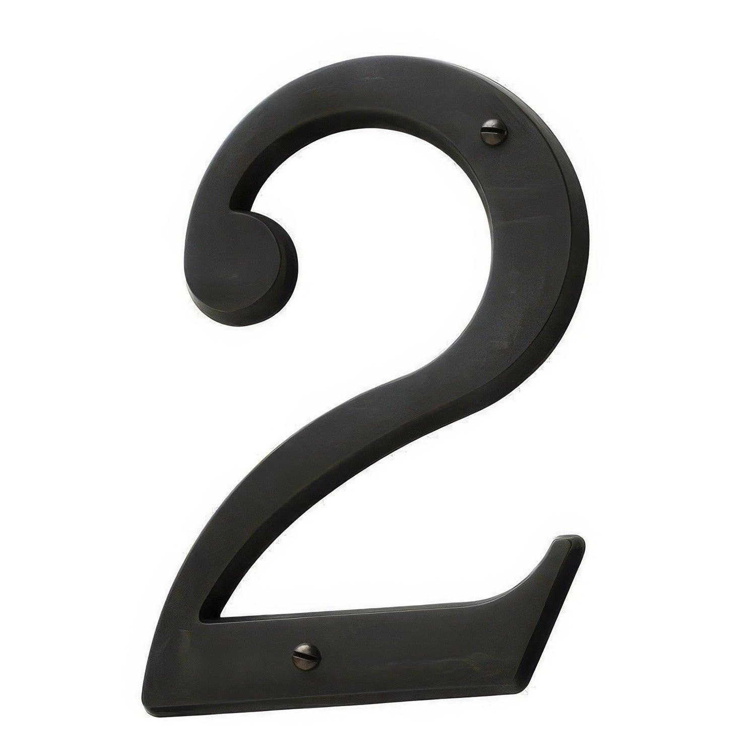 Baldwin 90672 Solid Brass House Number Two