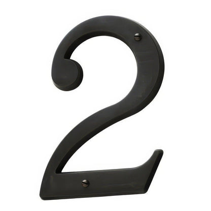 Baldwin 90672 Solid Brass House Number Two