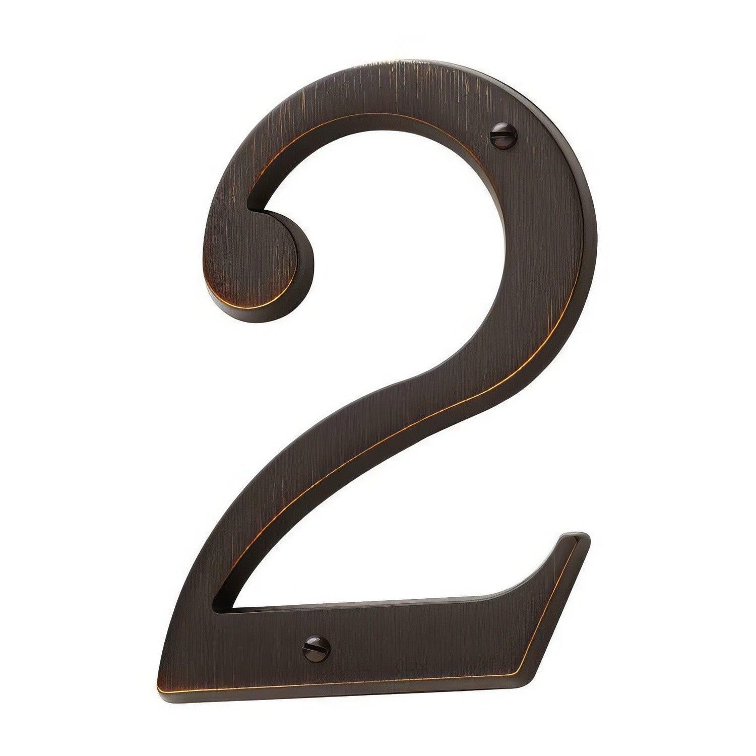 Baldwin 90672 Solid Brass House Number Two