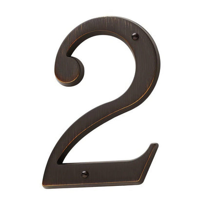 Baldwin 90672 Solid Brass House Number Two