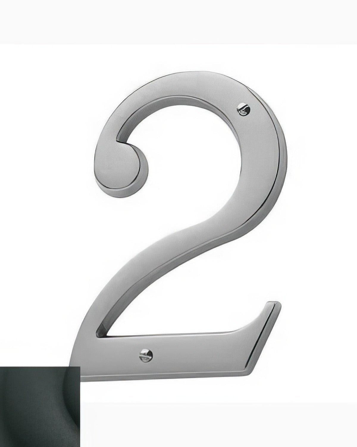 Baldwin 90672 Solid Brass House Number Two
