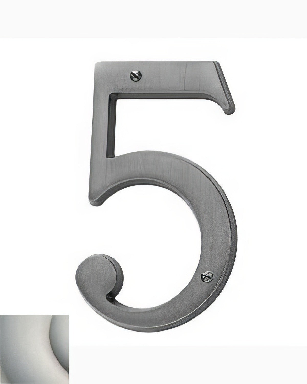 Baldwin 90675 Solid Brass House Number Five