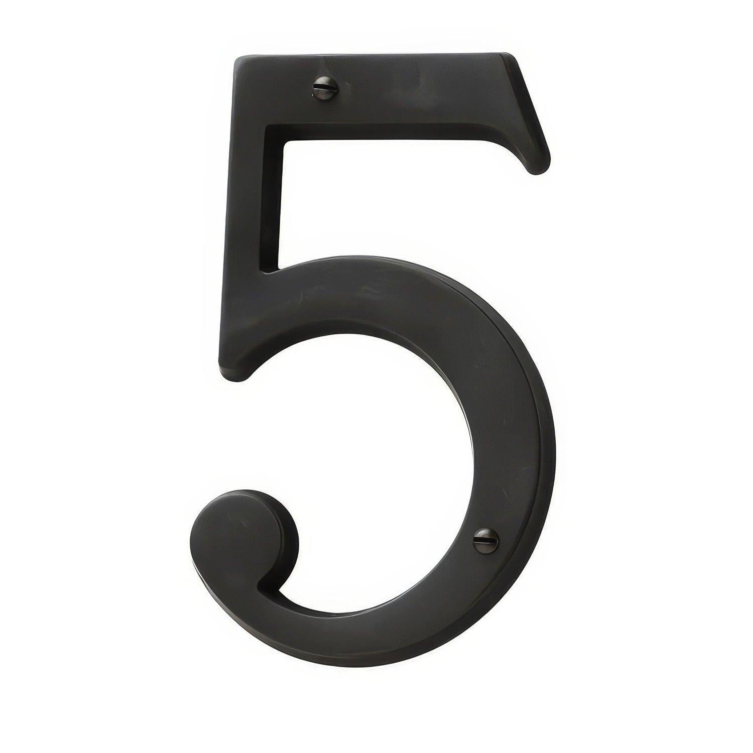 Baldwin 90675 Solid Brass House Number Five