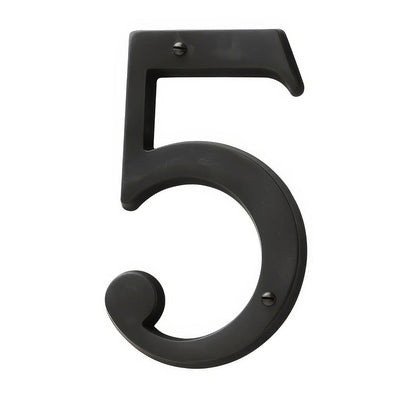 Baldwin 90675 Solid Brass House Number Five