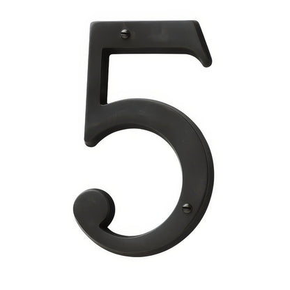 Baldwin 90675 Solid Brass House Number Five
