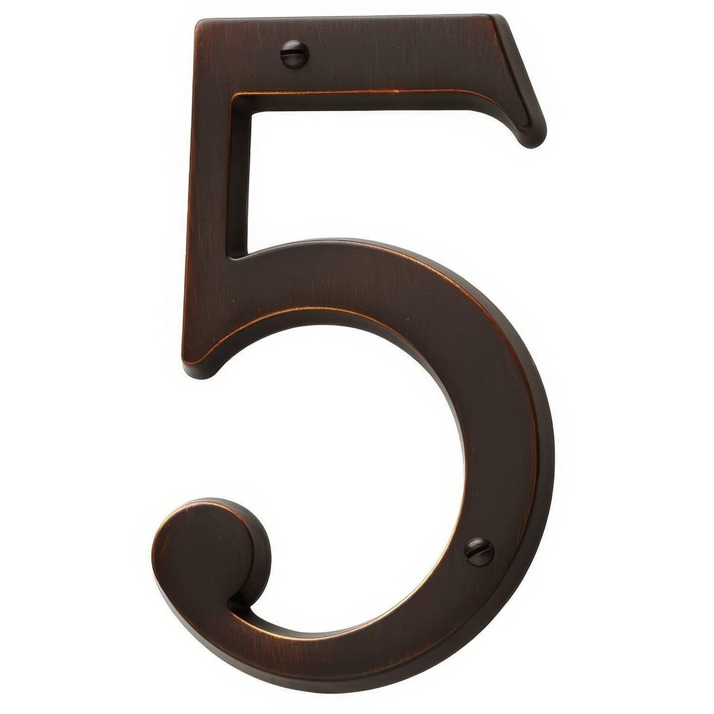 Baldwin 90675 Solid Brass House Number Five