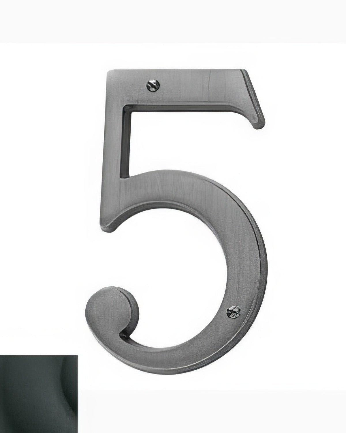 Baldwin 90675 Solid Brass House Number Five
