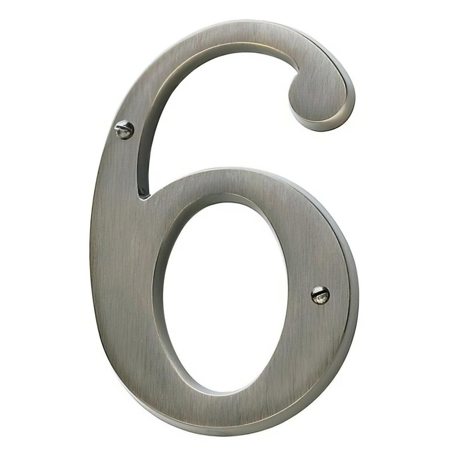 Baldwin 90676 Solid Brass House Number Six