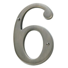 Baldwin 90676 Solid Brass House Number Six