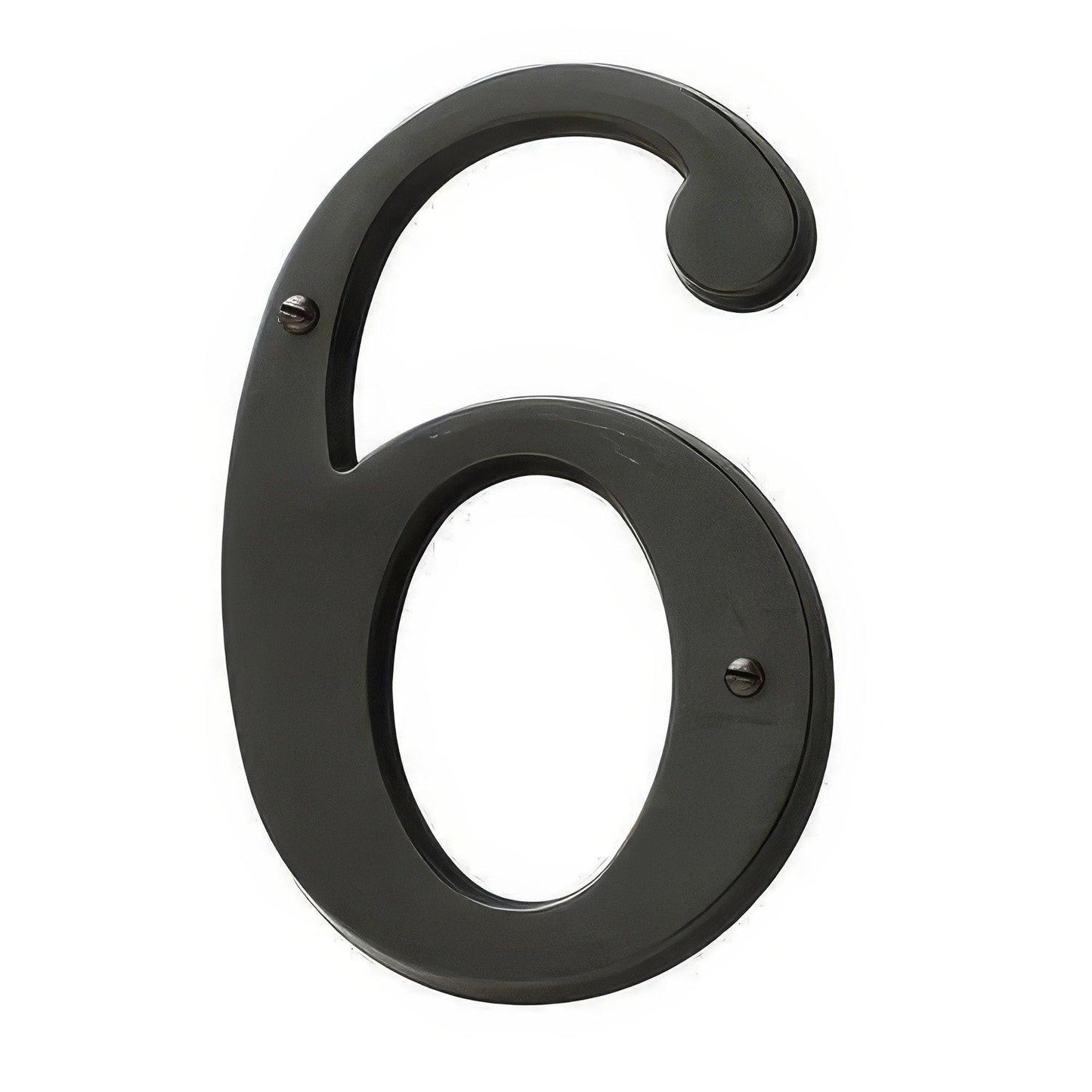 Baldwin 90676 Solid Brass House Number Six