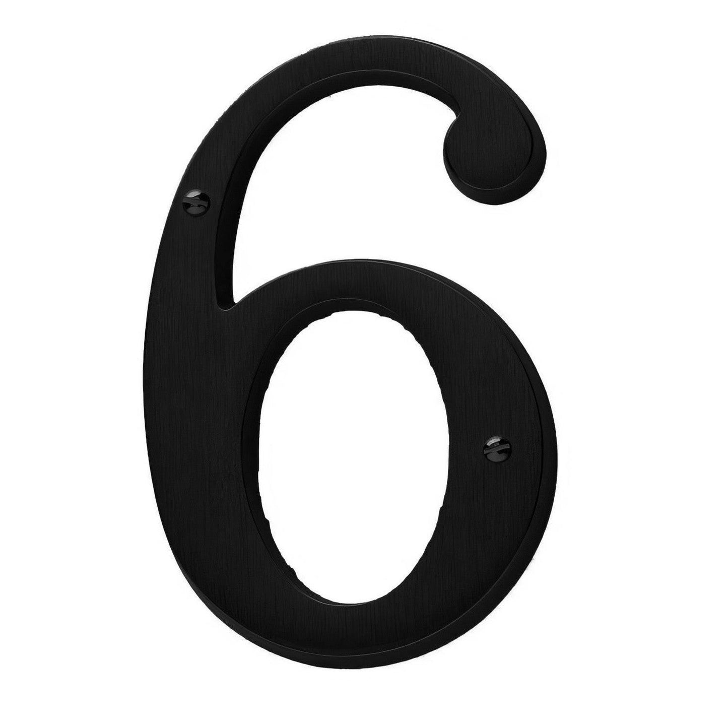 Baldwin 90676 Solid Brass House Number Six