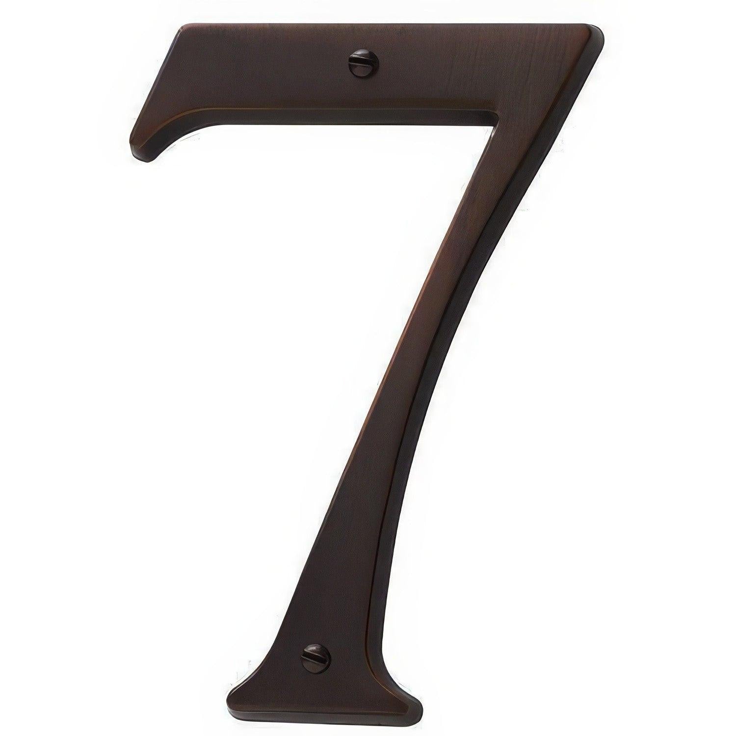 Baldwin 90677 Solid Brass House Number Seven.
