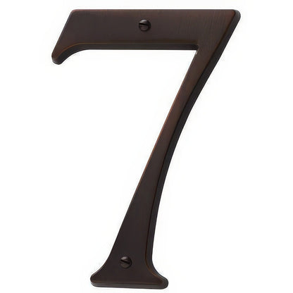 Baldwin 90677 Solid Brass House Number Seven