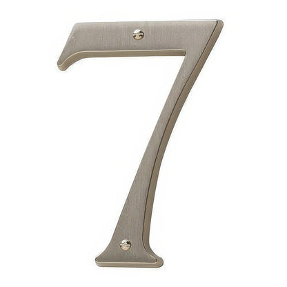 Baldwin 90677 Solid Brass House Number Seven.