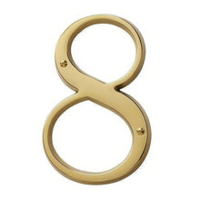 Baldwin 90678 Solid Brass House Number Eight.