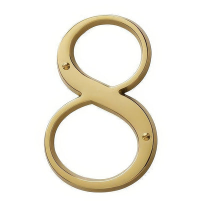 Baldwin 90678 Solid Brass House Number Eight