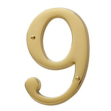 Baldwin 90679 Solid Brass House Number Nine.