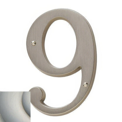 Baldwin 90679 Solid Brass House Number Nine.
