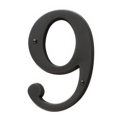 Baldwin 90679 Solid Brass House Number Nine.