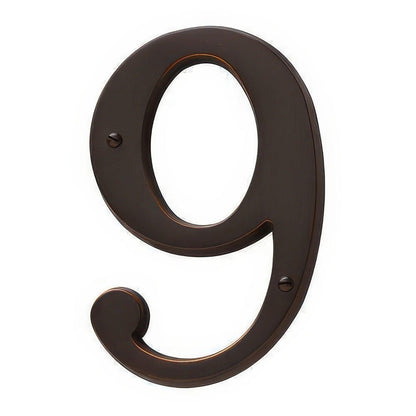 Baldwin 90679 Solid Brass House Number Nine.