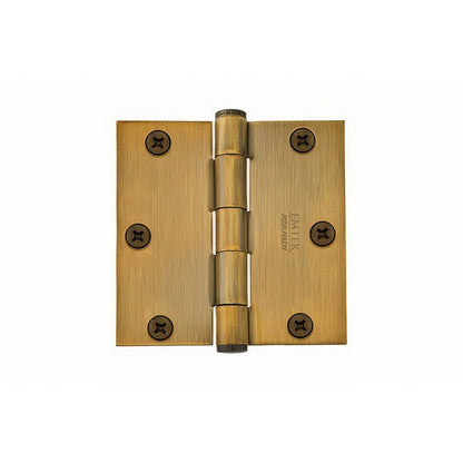Emtek 91013US 3.5" x 3.5" Square Corner Plain Bearing Mortise Hinge - Pair