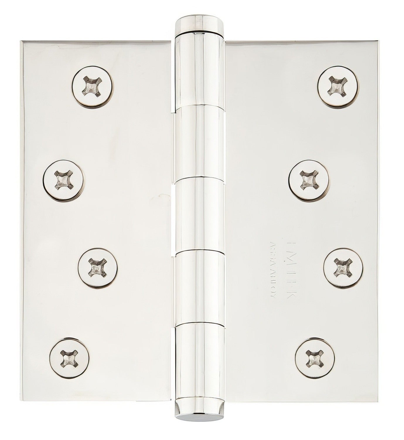 Emtek 4" x 4" Square Corner Plain Bearing Mortise Hinge - Pair