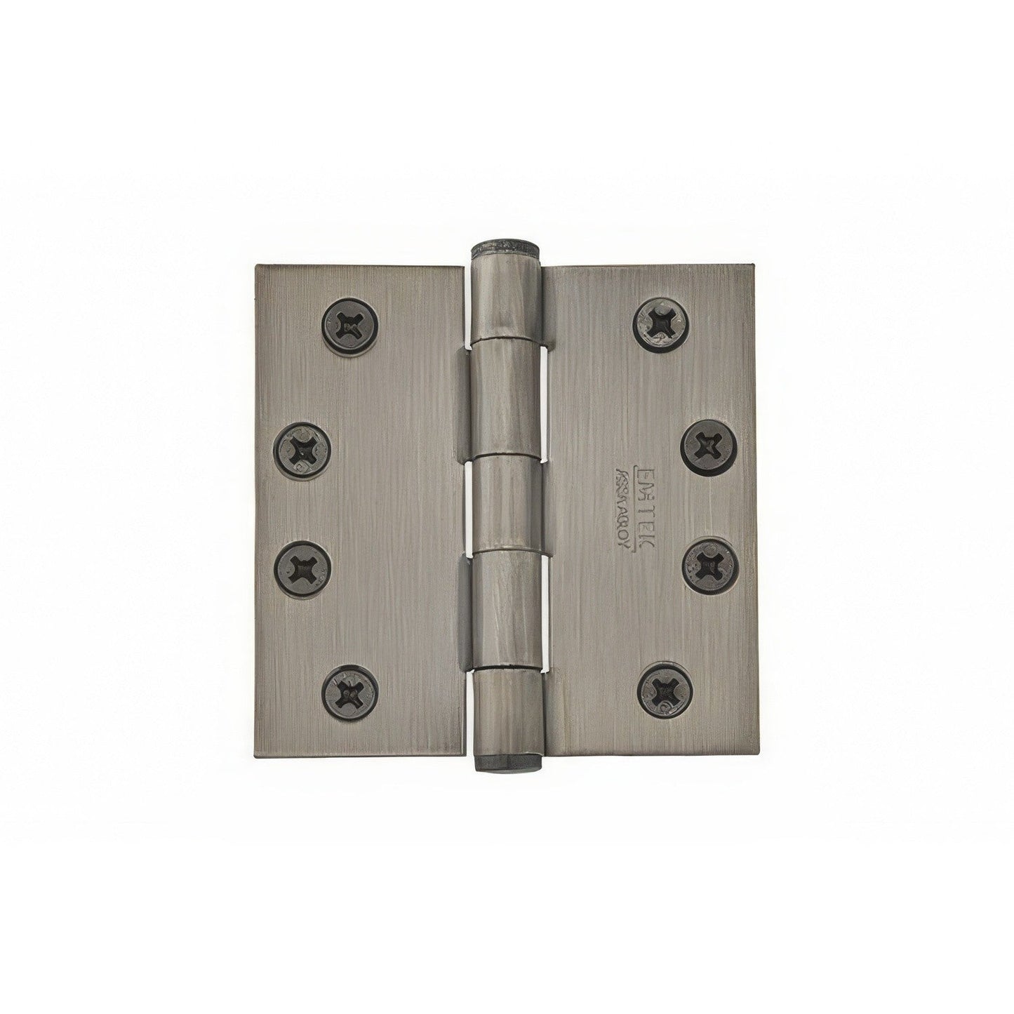 Emtek 4" x 4" Square Corner Plain Bearing Mortise Hinge - Pair